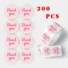 Adesivos Fofos de Desenho Animado Rosa em Estilo Ins para Decoração DIY de Feriado, Adesivos de Selagem, Etiquetas de Agradecimento