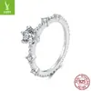 Novo Anel de Moissanita de 50 Pontos Yinziyun Anel de Casamento Estilo Europeu e Americano Transfronteiriço Prata Esterlina S925 Anel de Dedo Exquisito