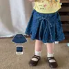 Ropa para Niños Zhe Li Camiseta de Manga Corta para Niñas Estilo Delgado de Verano 2026 Ropa Infantil Casual de Dibujos Animados Clase a Bebé Top con Mangas de Volantes