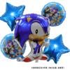 Nuevo erizo Sonic de aluminio globo transfronterizo Sonic globo inflable redondo de dibujos animados globo de aluminio