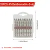 Juego de Brocas de Torque con Anillo Antideslizante de Doble Punta para Destornilladores Eléctricos, Accesorios de Herramientas Manuales para Ferretería Combinación PH2