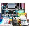 Equipamento completo para experimento de química do ensino fundamental caixa de experimentos ensino médio vidraria de reagentes para experimentos de química material didático caixa de experimentos de química