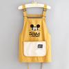 Delantal de Dibujos Animados Repelente al Agua para Cocina Casera Delantal de Cocina con Texto Impreso para Catering Ropa de Trabajo Especial Transpirable para Adultos en el Trabajo