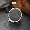 Acero inoxidable 304 bola de té de malla portátil filtro de té multiusos condimento tenis malla fina infusor de té