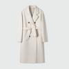 Personalizado~Luxo Leve Bemberg Jin Marca Italiana m Seda Iodada Brilhante Casaco de Caxemira Outwear Feminino Outono e Inverno