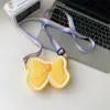 Linda Bolsa de Silicona de Mariposa para Niños Bolso de Hombro para Niñas Estilo Ins Color Caramelo Mini Bolso para Monedas de Bebé Cruzado