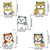DXCT018-024 Marcapáginas Magnético Plegable Transfronterizo para Registros de Lectura con Decoración de Patrón de Animales Marcapáginas Magnético