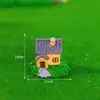 Jardinagem em miniatura, paisagismo com musgo, casa pequena, vila, modelo de castelo, acessórios decorativos DIY, miniaturas