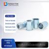 Redondo borda pequena grão vertical porca rebite ferro galvanizado grão vertical tampa rebite cabeça chata furo passante grão vertical porca rebite
