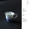 Taza de Café Púrpura Degradado Pintada a Mano con Mariposa, Taza de Té Creativa de Gama Alta, Taza Individual de Alta Estética