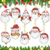 Pintura de Diamantes Transfronteriza Personalizada Hecha a Mano DIY Diamante Completo Imán para Refrigerador Posavasos de Diamante Navideño Colgante Colgante Adornos Colgantes