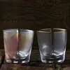 2025 Nuevo Verano Estilo Ins Cuadros Taza para Bebidas Frías Jugo Té con Leche Vidrio Transparente Taza de Agua Taza de Leche