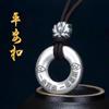 Lote de plata antigua fabricante 999 plata de ley hebilla de seguridad colgante para hombre y mujer moderno sólido collar de pareja accesorios joyería de plata regalo