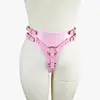 Calças de couro YGMsm para bondage, calças de castidade unissex para treino alternativo, fabricante em estoque