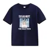 Comercio Exterior Americano Verano Pesado Color Sólido Estampado de Letras Algodón Manga Corta Camiseta Manga Media Ropa para Clase Padre-Hijo Ropa para Niños