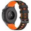Adecuado para Samsung/Huawei/Xiaomi Watch Series Estilo Mecha Correa de Silicona Transpirable de Dos Colores 22mm Universal