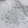 1440 Piezas de Pedrería Que No Se Caerán, Ab Blanco Transparente Redonda Paquete Grande Pedrería de Cristal, Pedrería para Uñas Estilo Palacio