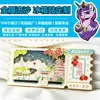 Imanes de Refrigerador Personalizados Tipo Boleto de Huizhou City, con Arena Fluyente y Diseños Metálicos, Souvenirs Culturales y Creativos de Atracciones Turísticas