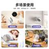 Ventilador Eléctrico de Escritorio para el Hogar Dormitorio Oficina Escritorio Pantalla Digital Carga Silenciosa Pequeño Ventilador de Circulación de Aire con Movimiento de Cabeza