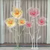 Flor Grande Flor Gigante Flor de Rede de Seda Adereços de Casamento Decoração de Janela Layout de Passarela Fundo de Transmissão ao Vivo Flor Artificial Flor Guia