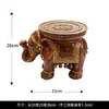 Enfeites de Sala de Estar Artesanato Recrutar Riqueza Mascote Auspicioso Decorações de Feng Shui para Casa Suporte de Flores em Forma de Elefante Enfeites de Banquinho