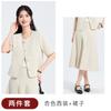 Abrigo de traje pequeño casual de verano corto de manga corta falda falda traje de verano de dos piezas elegante para ir al trabajo