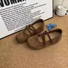 Zapatos Mary Jane Planos Estilo Ballet Francés para Mujer, Nueva Colección Otoño 2026, Combinan Perfectamente con Vestidos, Mocasines de Noche