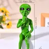Meditação Alien Terra Mãe Terra Resina Ornamento Decoração de Interior Meditação Alienígena Jardim Estatueta