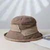 Nuevo Sombrero de Pescador con Protección Solar para Primavera y Verano para Mujer, Combinación de Colores Japonesa, Elegante, Protección UV, Para Viajes y Exteriores, Sombrero de Pescador Versátil
