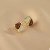 Aretes Geométricos Cuadrados para Mujer 2022 Nuevos Trendy Populares en Internet Aretes Calientes Moda Otoño e Invierno Aretes de Color Contrastante