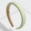 Banda para el cabello de esponja con patrón cuadrado de color caramelo, estilo elegante y dulce, a la moda coreana, banda para la cabeza de cabeza alta que combina con todo.