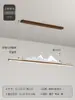Nueva Lámpara de Araña de Restaurante Estilo Chino Grano de Madera Largo Estilo Chino Zen Simple Bar Estudio Paisaje Sala de Té Lámparas de Mesa de Té