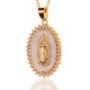 Estação Internacional AliExpress joias populares cor zircônia pingente com design de Virgem Maria pingando acessórios religiosos femininos
