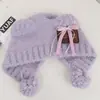 Gorro de punto de alta calidad estilo japonés con retazos de orejas de oso para mujer, cálido para otoño e invierno, extragrande, holgado, que cubre las orejas y adecuado para cabezas grandes, gorro de punto