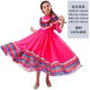Fantasias de Dança Folclórica Mexicana de Halloween para Meninas Fantasias de Vestido Grande para Meninas Crianças Roupas de Performance Vestido