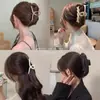 Pinza Pinza de Agarre Marrón Maillard Tamaño Alto para el Cabello Multitamaño Pinza Moda Corea del Sur Simple Pinza de Tiburón Cabello de Mujer