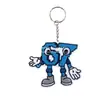 Patrón 67 Elemento Acrílico Plano Nr Colgante Iotbra Transfronterizo Llavero Encanto para Mochila Sencillo Robar