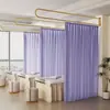 Cortina anti-miradas en forma de U para centro de salud, funda para cama de fisioterapia, cortina envolvente para cama de belleza, soporte para cortina, cortina divisoria para salón de belleza