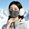 Máscara de forro polar australiano transpirable, cálida de invierno para ciclismo al aire libre, a prueba de viento, resistente al frío, engrosada, transpirable, a prueba de polvo para invierno