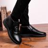 Zapatos de Invierno Cálidos de Cuero y Algodón para Hombre con Forro Polar Grueso Zapatos Casuales para Adultos Mayores Zapatos de Algodón para Hombre Zapatos de Algodón para Hombre para Adultos Mayores Estilo para Hombre