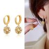 Grande marca mesmo estilo flor bola brincos de alta qualidade feminino s925 prata agulha natural Hetian jade brincos de opala Super Flash fivela de orelha de diamante