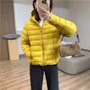 Chaqueta de plumón con capucha de plumón de pato blanco 95 para invierno cálido, ropa exterior corta colorida para otoño/invierno, tres pruebas, joroba pequeña, chaqueta de plumón práctica