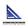 Fabricante Directo Aleación de Aluminio Regla Triangular Sistema Métrico e Imperial 7 pulgadas 12 pulgadas Regla para Carpintería Regla de Ángulo Recto de 90 Grados Regla de Ángulo de 45 Grados