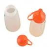 Botella exprimible de salsa de tomate, botella exprimible con boquilla para miel, botella de plástico de grado alimenticio para ensalada, frasco comercial, frasco para condimentos de salsa