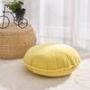 Funda de almohada de terciopelo de color sólido transfronteriza terciopelo coche sofá cama cojín almohada de cintura lindo ins almohada redonda