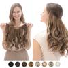 Peluca europea y americana Xuchang, pieza de extensión de cabello con línea de pesca, pieza de comercio exterior, fibra química, mate, seda de alta temperatura, cabello largo y rizado, cabello liso, hairwi