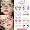Pegatinas de Tatuaje Facial de Halloween en Stock para Niños y Adultos, Pintura Facial Colorida para Actuaciones de Festival, Pegatinas de Tatuaje Personalizables