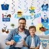 2026 Nueva Decoración de Tarjetas Colgantes para el Día del Padre Transfronterizo Decoraciones para el Lugar de la Fiesta en Espiral Decoraciones para Fiestas