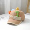 Nueva Gorra de Béisbol Coreana para Niños, Linda Gorra de Dibujos Animados de Pequeño Dinosaurio, Sombrero de Sol para Bebé Primavera y Verano 2025