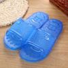 Zapatillas de plástico transparente de cristal de lobo de Beijiang para mujer, zapatos de gelatina de verano, planos, para baño en pareja, para interiores, antideslizantes y frescos.